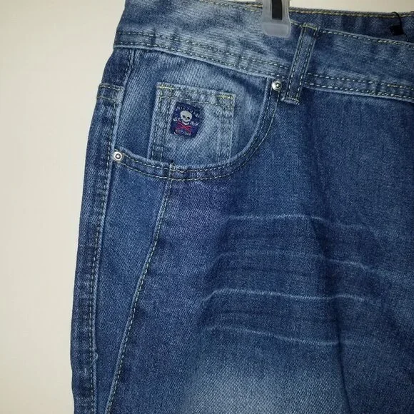 Sheilay jeans w red white blue on pockets XL NWT - Picture 4 of 5